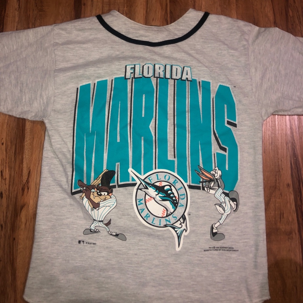 florida marlins 1994 warner bros jersey Shirt L.